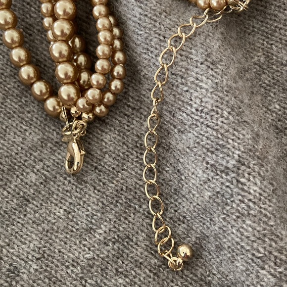 Gold bead twist necklace. Had a bunch of these. Versatile and pretty. - Picture 2 of 3